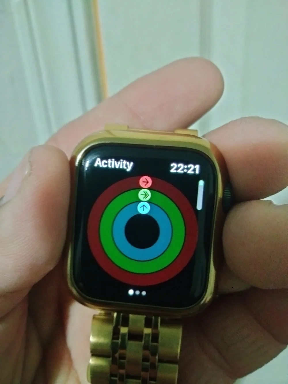24K Gold Plated 44MM Apple Watch SERIES 4 Gold Links Band CUSTOM Free